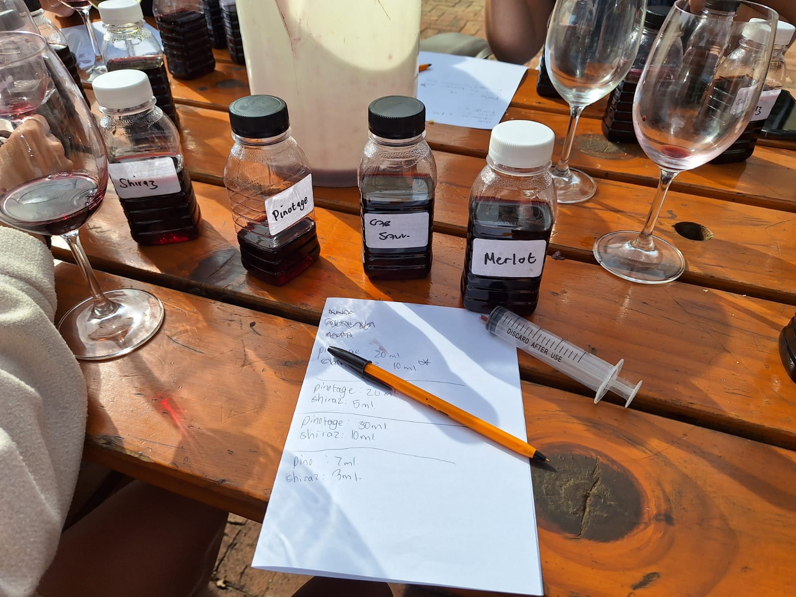 Wine-blending experience at Olsen
